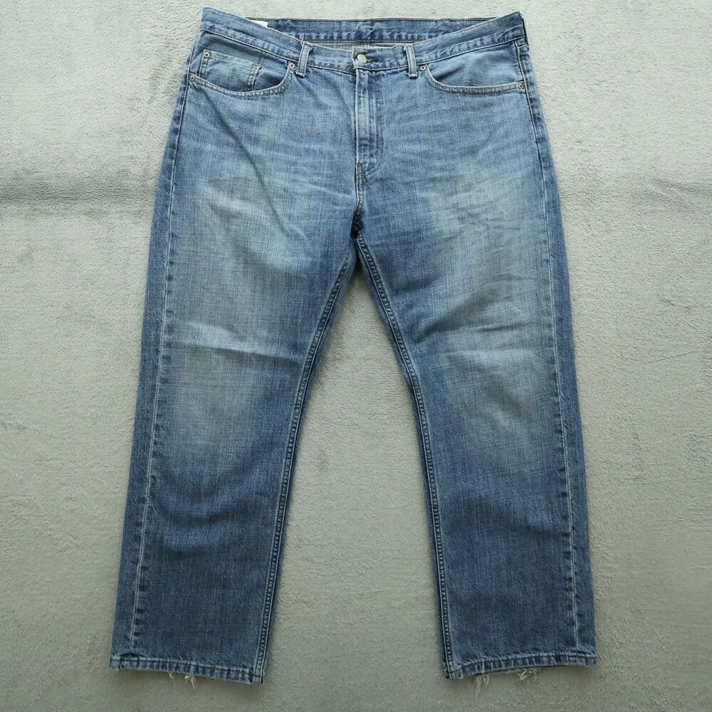 Levi's 559 Jeans Mens Size 38x30 Blue Relaxed Fit 100% Cotton Denim Timeworn